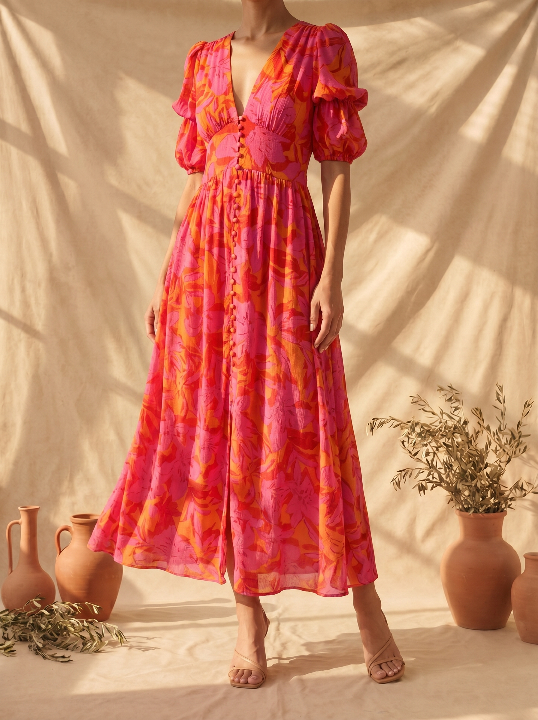 Armonia | Abito Maxi Bagliore Solare