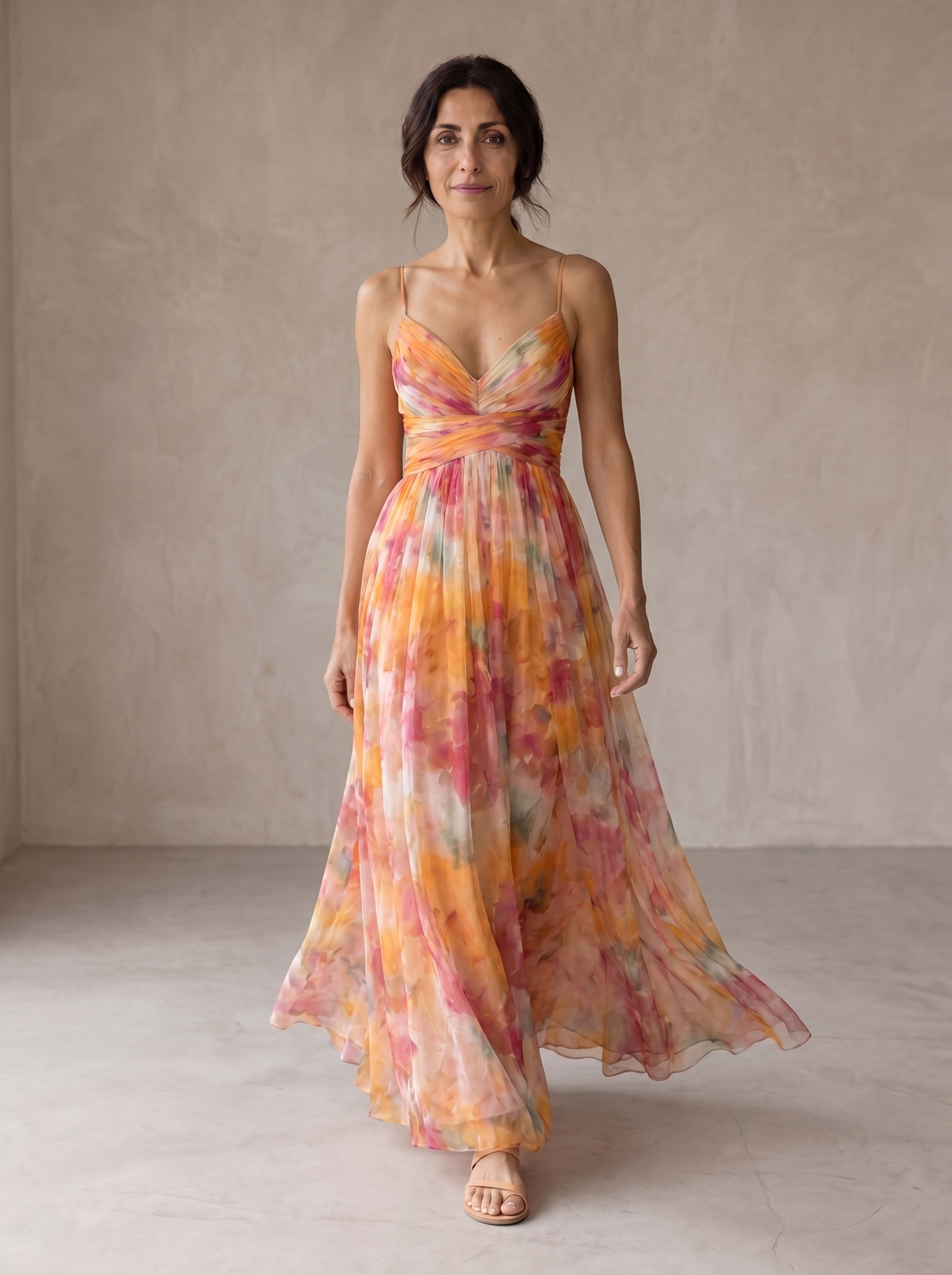 Giselle | Incantevole Abito Maxi con Stampa Floreale