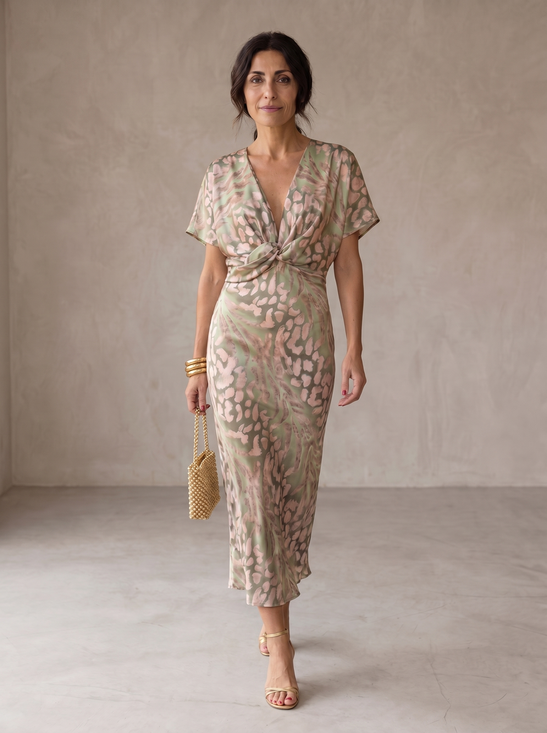 Antonella | Abito elegante in tessuto leggero e fluido