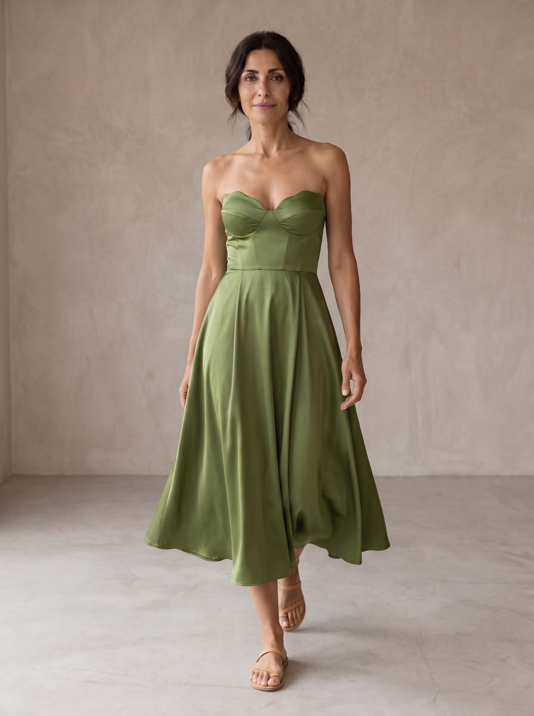 Liora | Abito Midi Elegante a Fascia