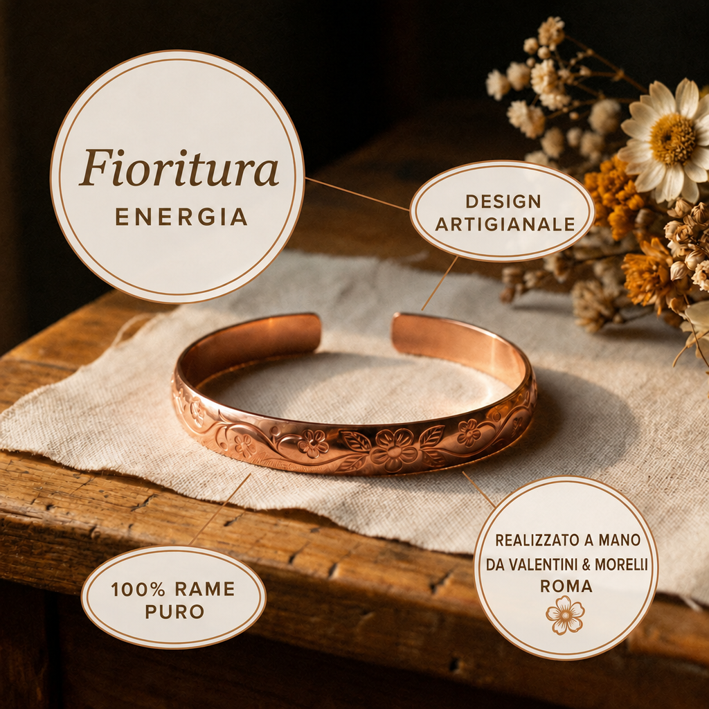 Bracciale in Rame di Valentini & Morelli Roma - Fioritura