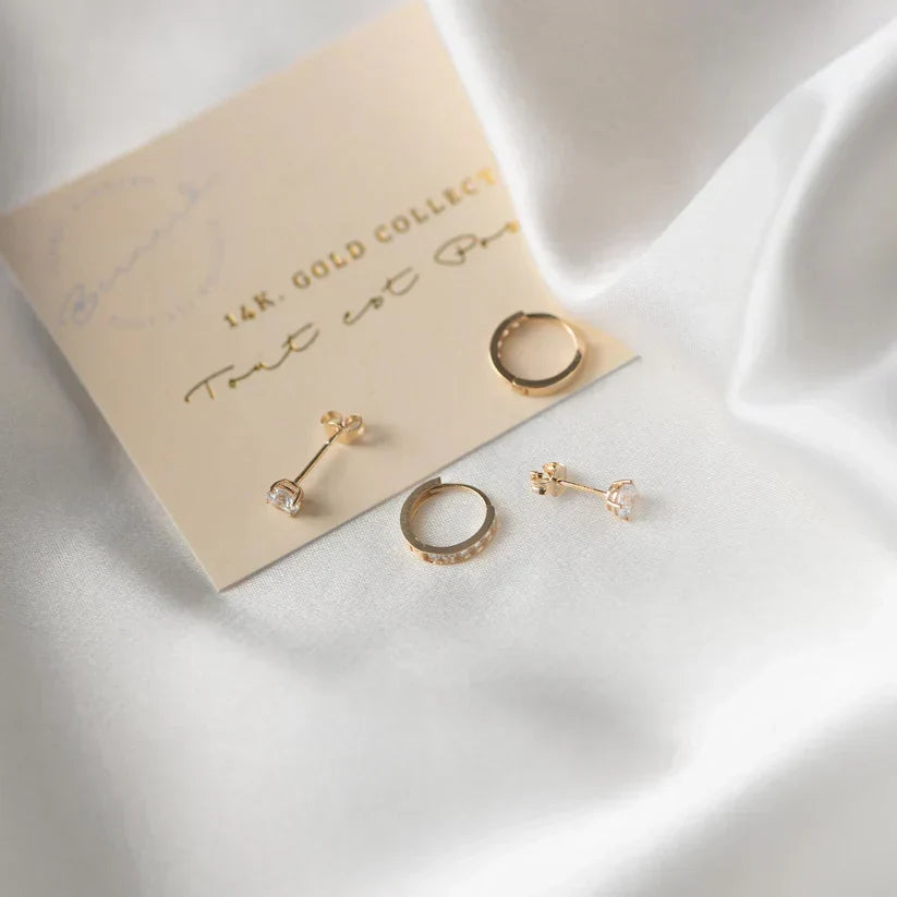 Orecchini con pietre Larmes de Lune | Oro