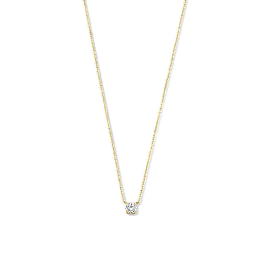 Collana Cléa con moissanite | Oro