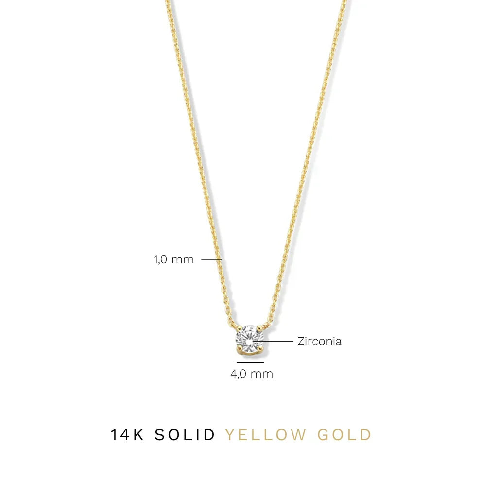 Collana Cléa con moissanite | Oro