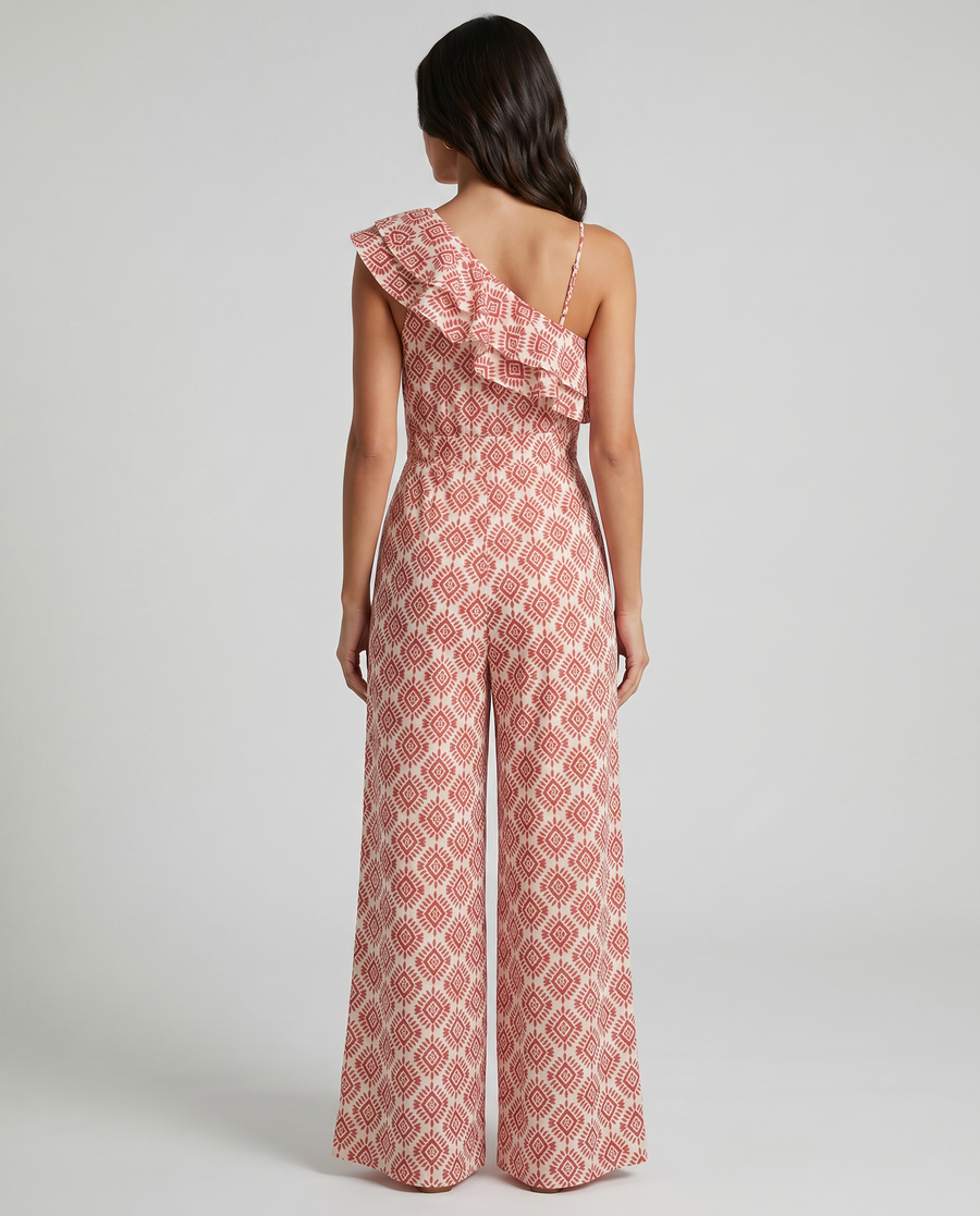 Jimena | Tuta con stampa geometrica primaverile