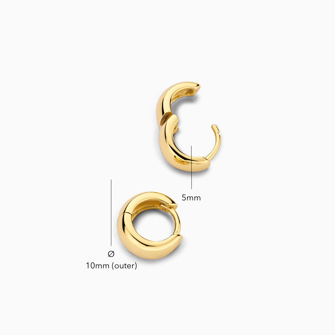 Mini Orecchini a cerchio Rue | Oro
